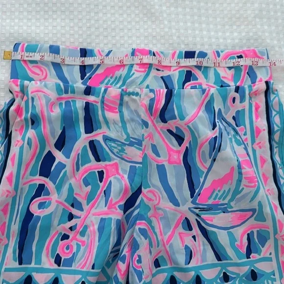 Lilly Pulitzer Neilah Shorts in Skim Blue Reel, XXS - Picture 8 of 9